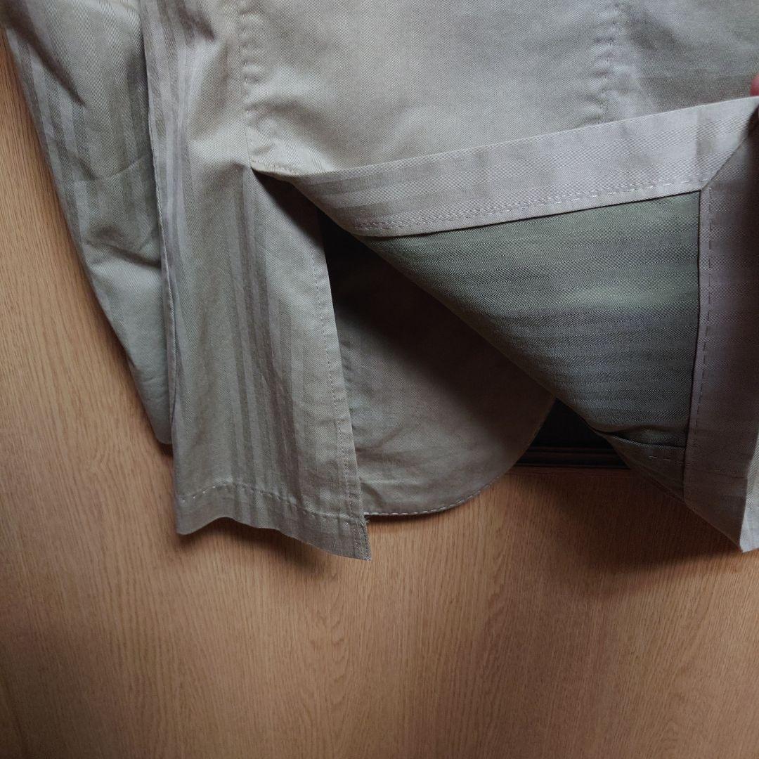 【美品】48 ルビアム ヘリンボーンセ ットアップ コットン スーツ ベージュ