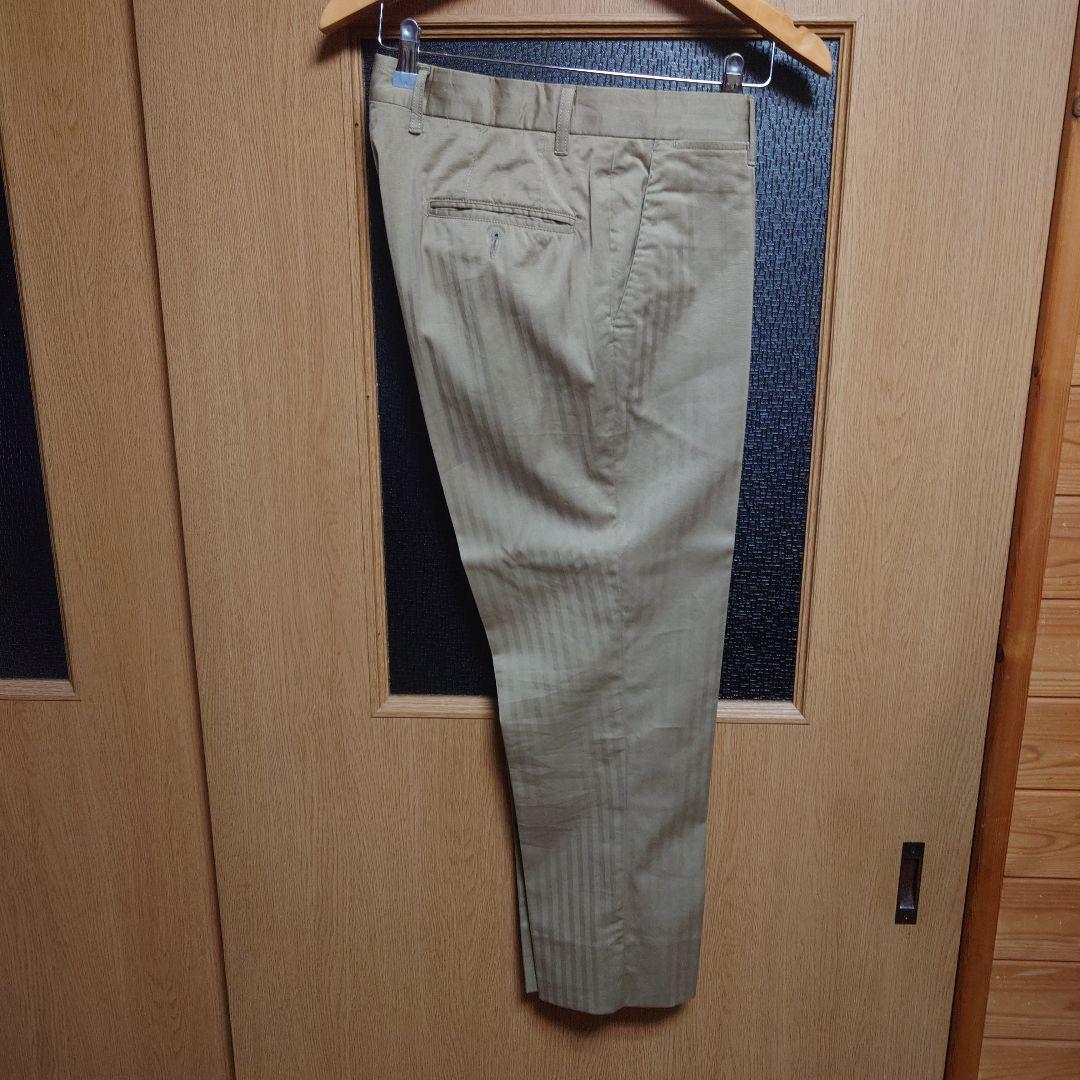 【美品】48 ルビアム ヘリンボーンセ ットアップ コットン スーツ ベージュ