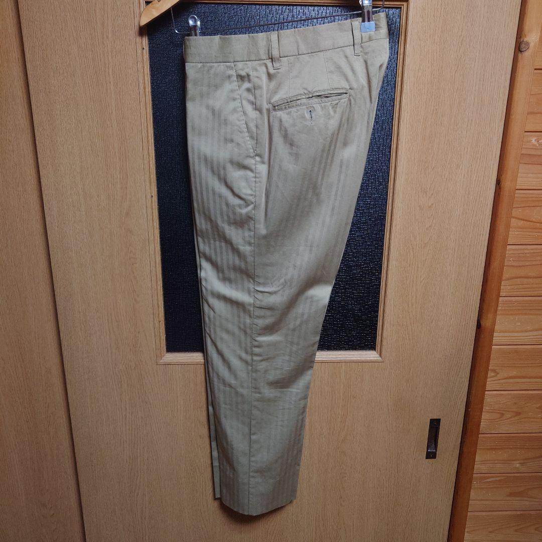 【美品】48 ルビアム ヘリンボーンセ ットアップ コットン スーツ ベージュ