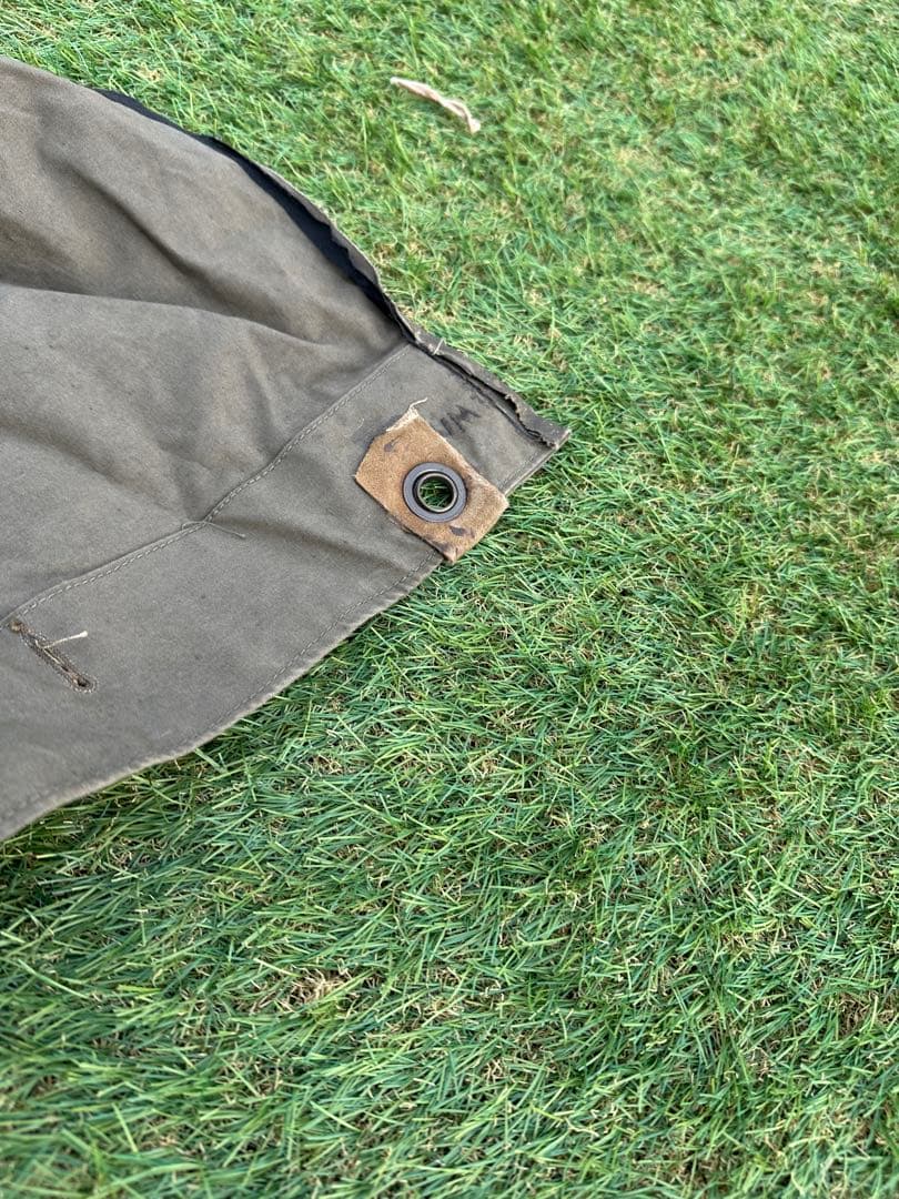 ［当時物・ヴィンテージ］ドイツ軍幕　2枚1セット　パップテント　フルセット