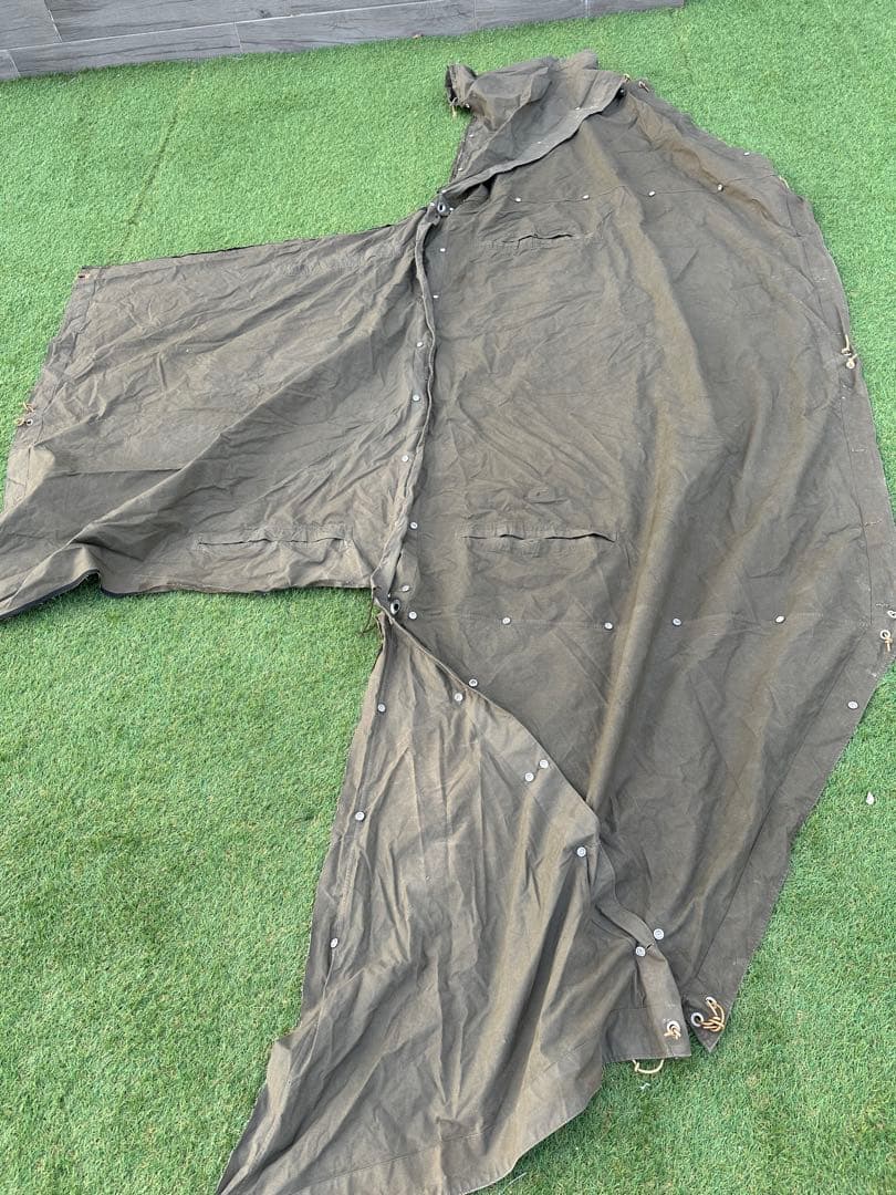 ［当時物・ヴィンテージ］ドイツ軍幕　2枚1セット　パップテント　フルセット