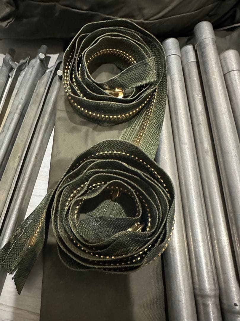 ［当時物・ヴィンテージ］ドイツ軍幕　2枚1セット　パップテント　フルセット