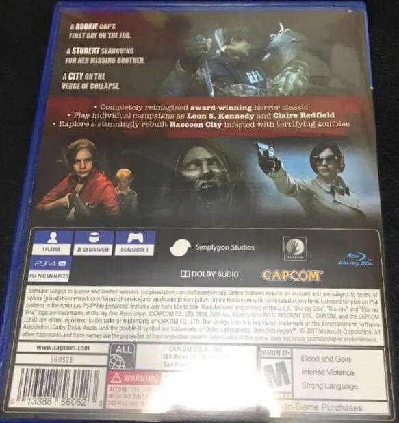 バイオハザードRe2  北米版