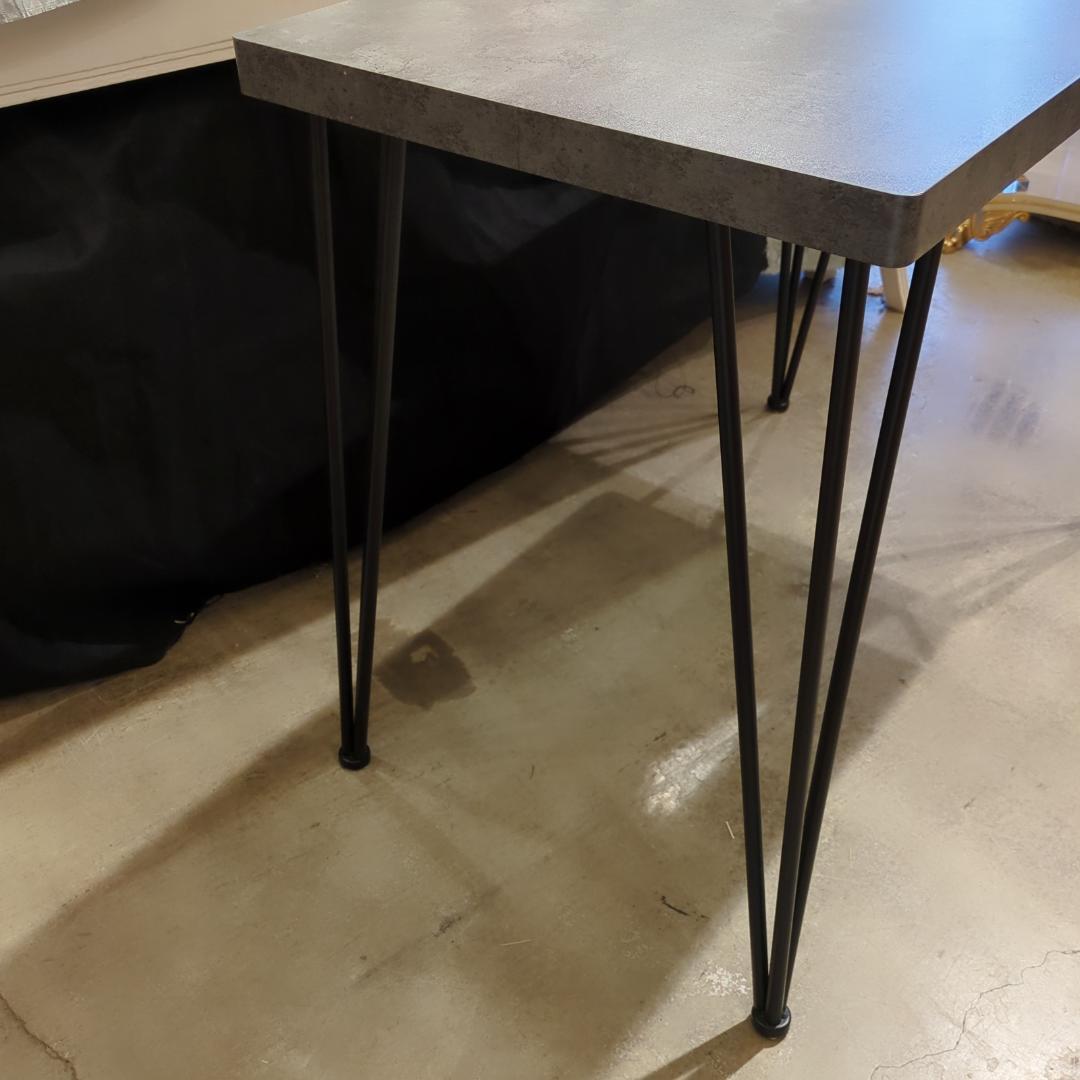 【極美品】デスク アッシュグレイ PCデスク ライトグレー 幅90㎝