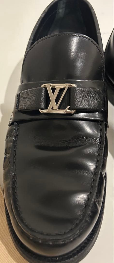 Louis Vuitton 黒 ローファー 保存袋付き