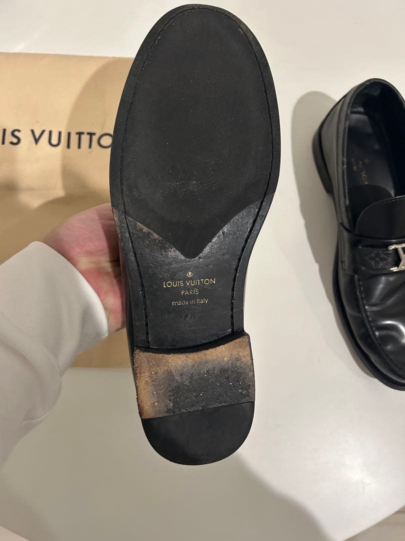 Louis Vuitton 黒 ローファー 保存袋付き