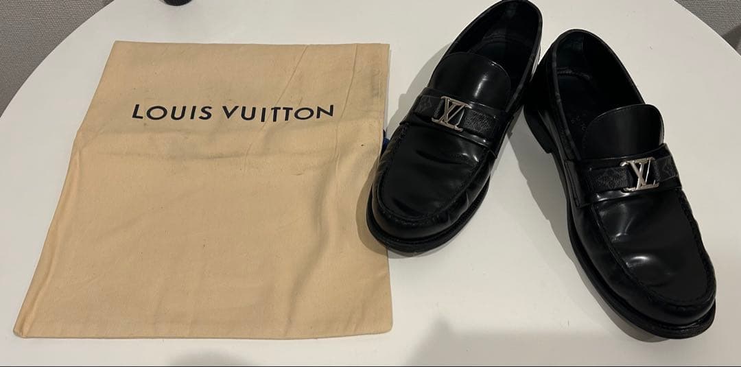 Louis Vuitton 黒 ローファー 保存袋付き