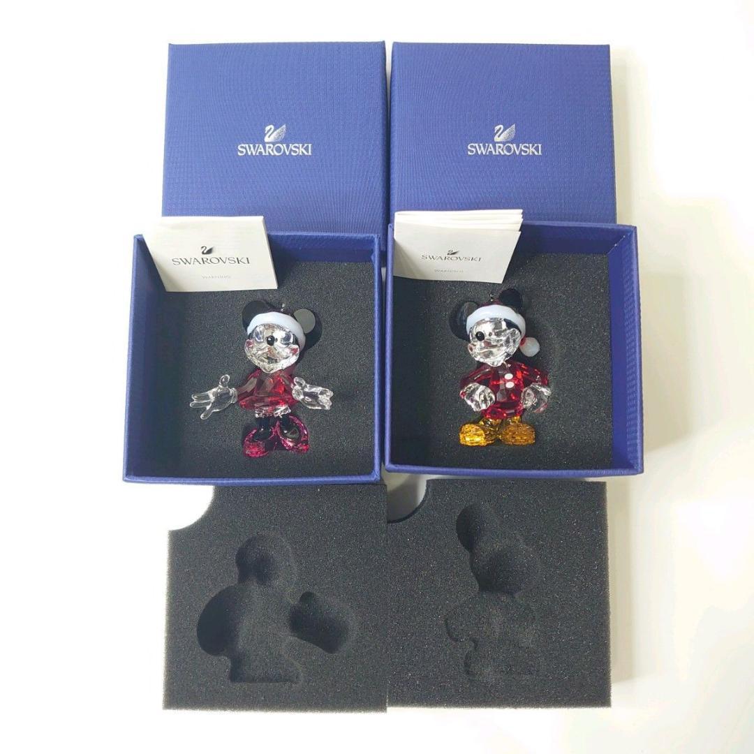 【美品】スワロフスキー ディズニー ミッキー ミニー 2体セット オーナメント