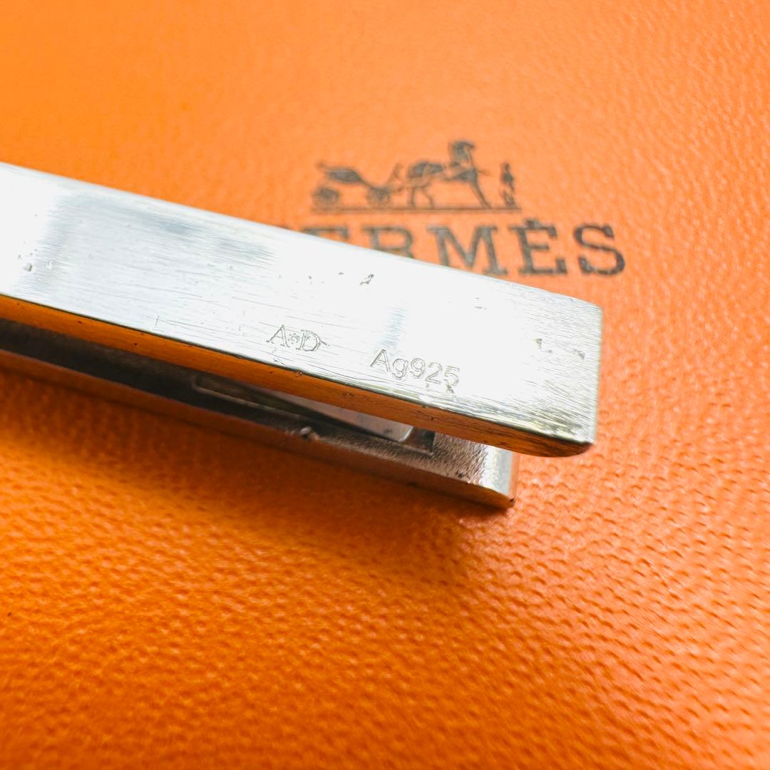 HERMES　エルメス　Hロゴ　シルバー　ネクタイピン　タイピン　Ag925