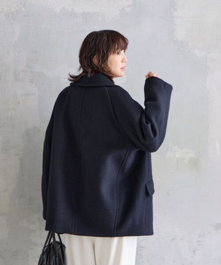 RIVE DROITE ラグランPコート ネイビー リヴドロワ