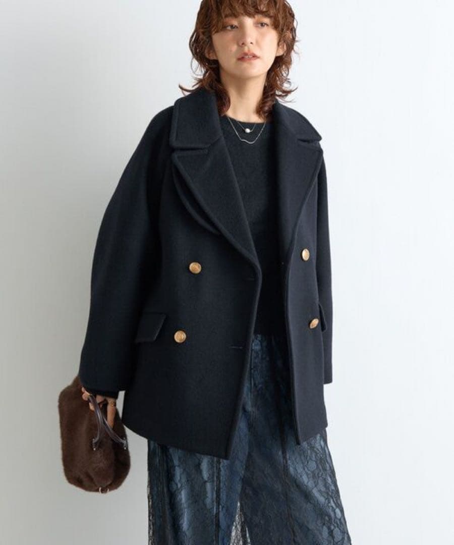 RIVE DROITE ラグランPコート ネイビー リヴドロワ