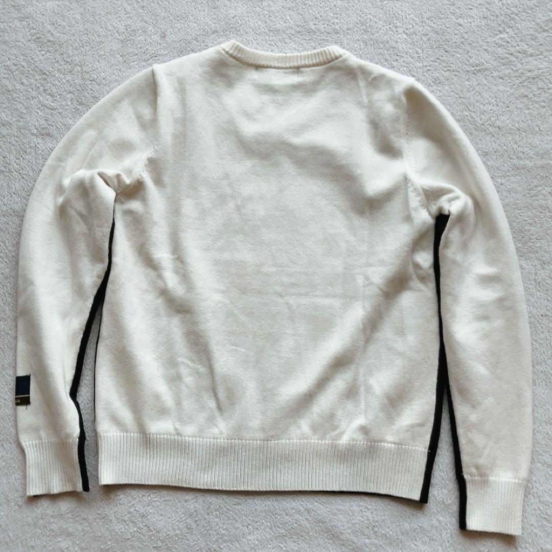 極美品　近年　マークアンドロナ　ニット　裏地付　防風　スニード　バイカラー