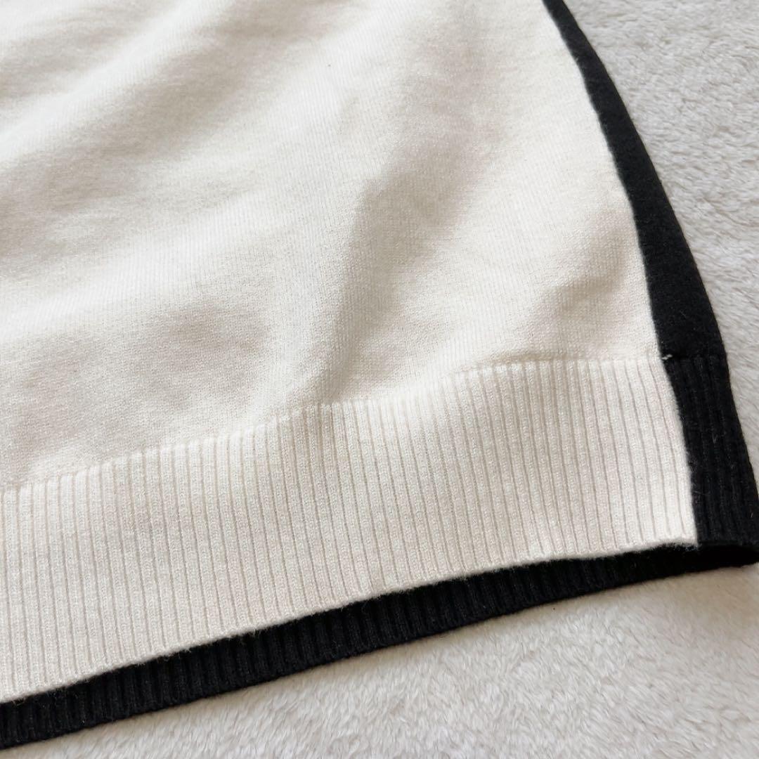 極美品　近年　マークアンドロナ　ニット　裏地付　防風　スニード　バイカラー