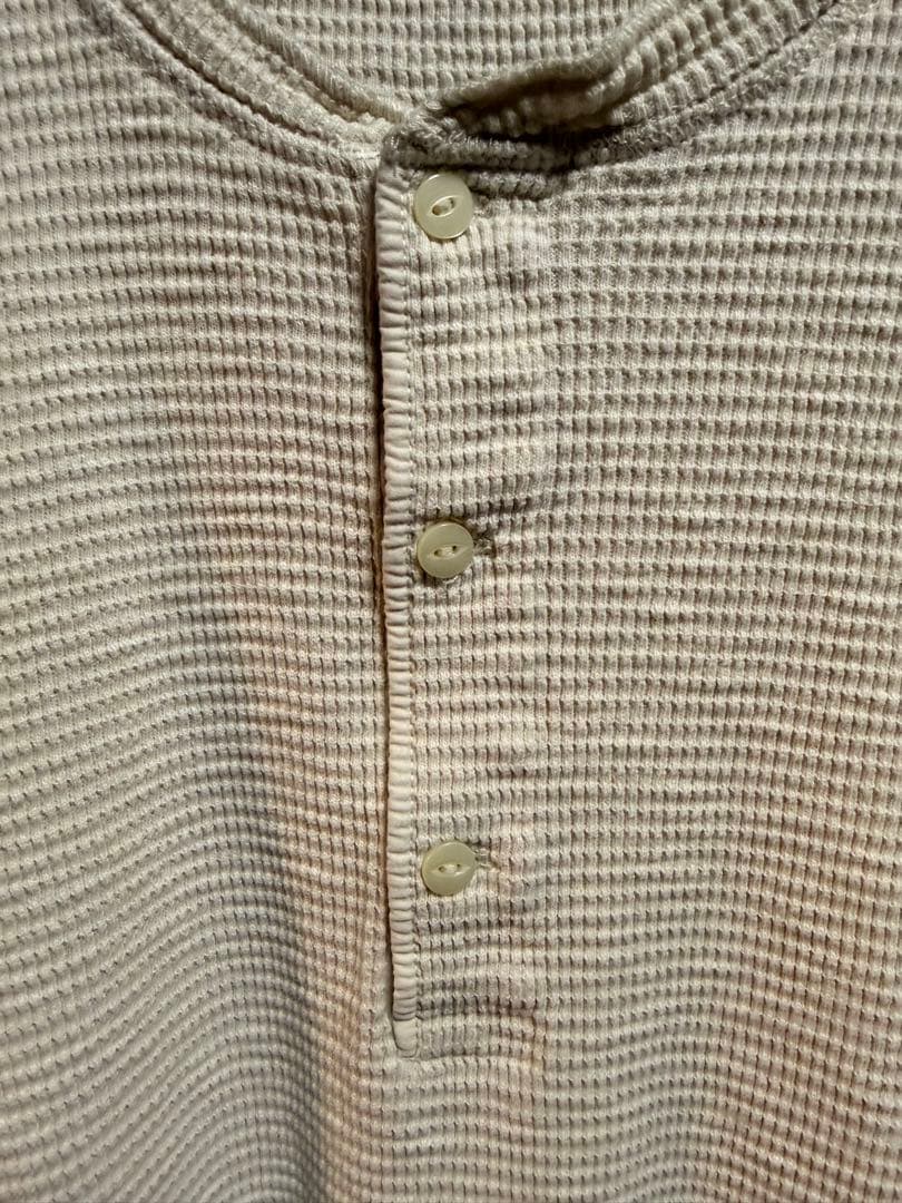 【美品】RRL ワッフルニット ヘンリーネック シャツ