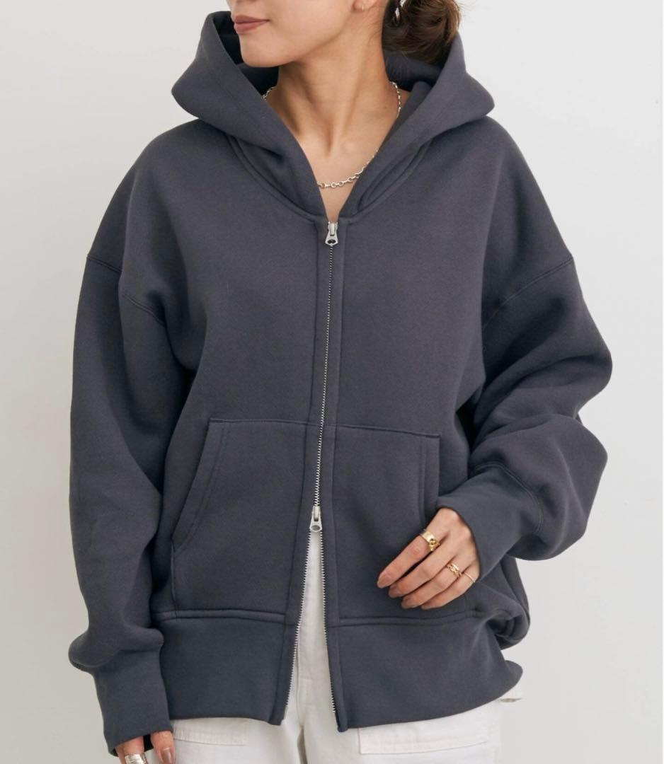 L'Appartement アメリカーナ WIDE FULLZIP HOODIE