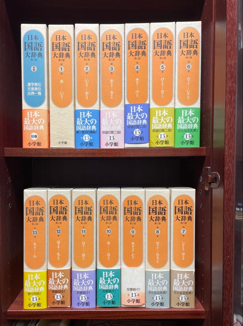 日本国語大辞典　第二版14冊（第1〜13巻＋別巻索引）