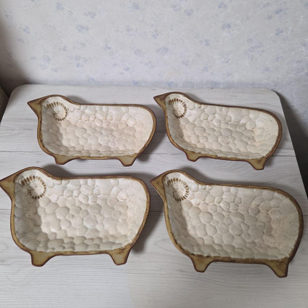 よしざわ窯　羊　4枚セット