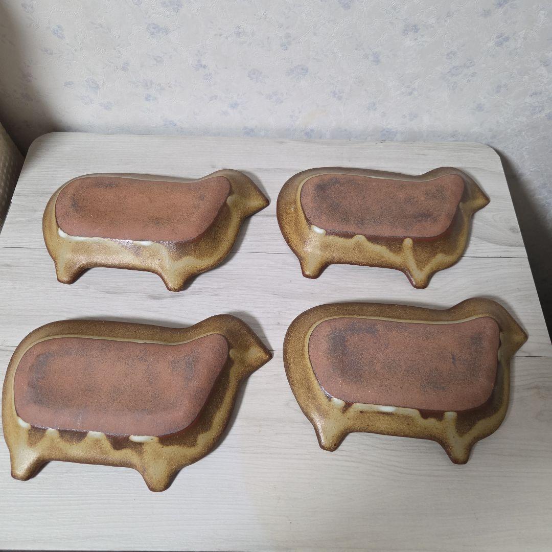 よしざわ窯　羊　4枚セット