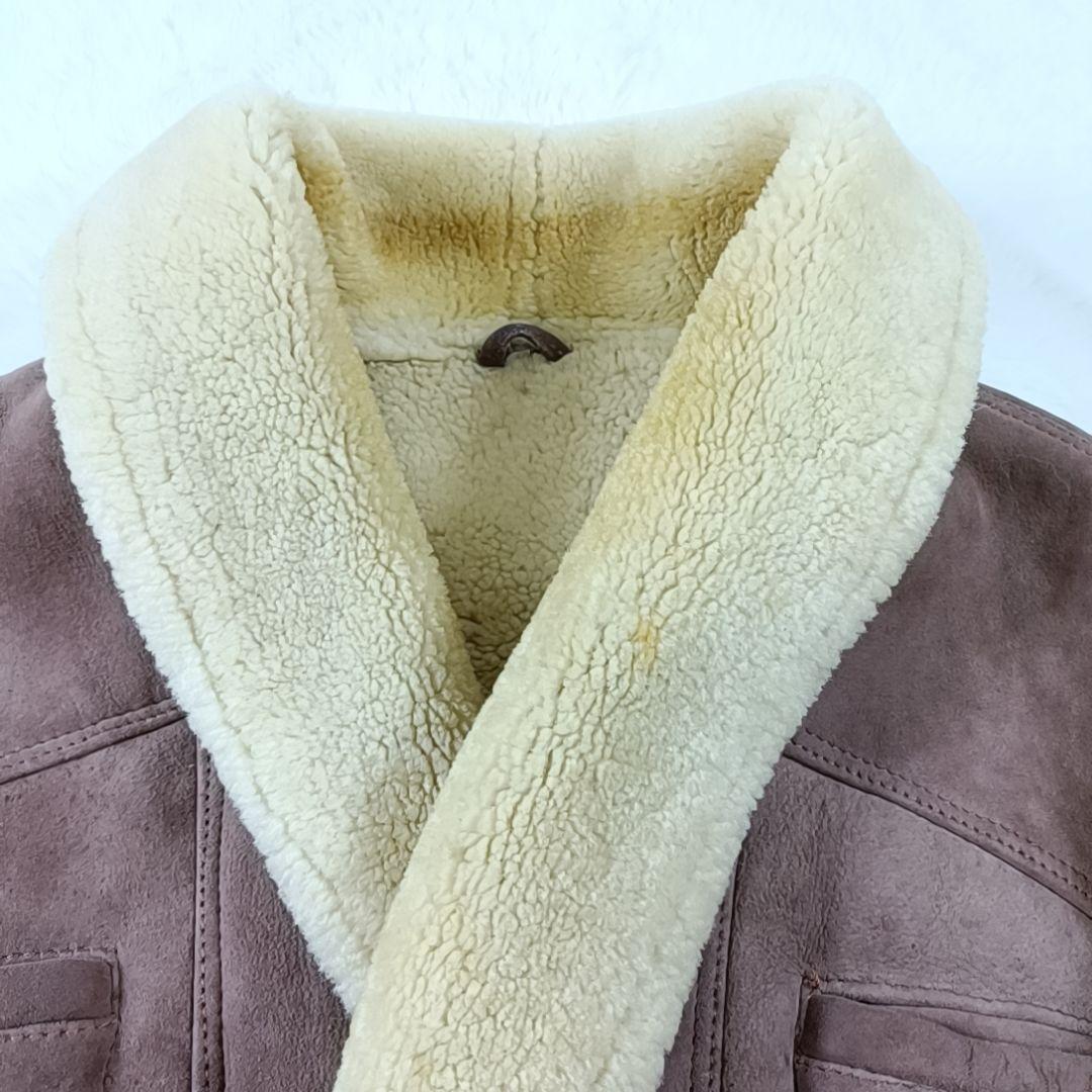 希少✨90s リアルムートンジャケット フライトジャケット 短丈 ブルガリア製L