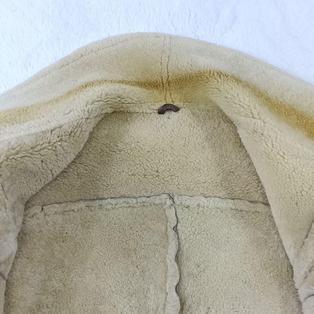 希少✨90s リアルムートンジャケット フライトジャケット 短丈 ブルガリア製L