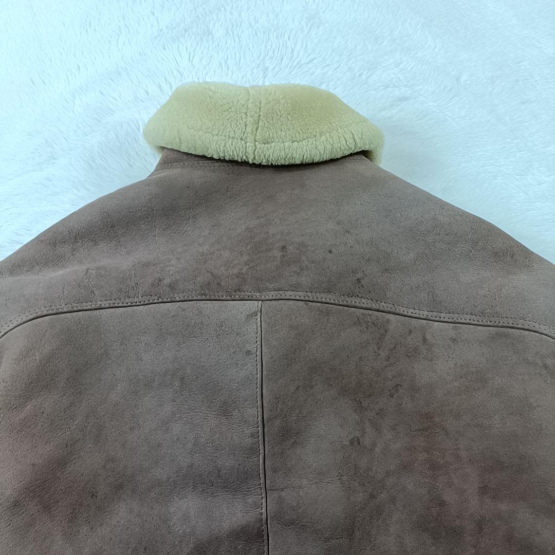 希少✨90s リアルムートンジャケット フライトジャケット 短丈 ブルガリア製L
