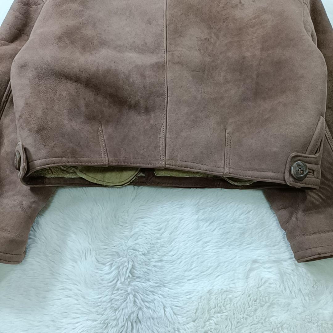 希少✨90s リアルムートンジャケット フライトジャケット 短丈 ブルガリア製L