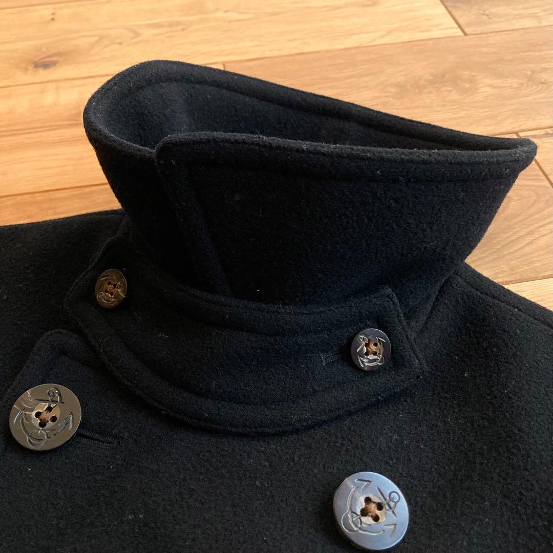 ラルフローレン ウール メルトン Pコート 11 黒 ブラック