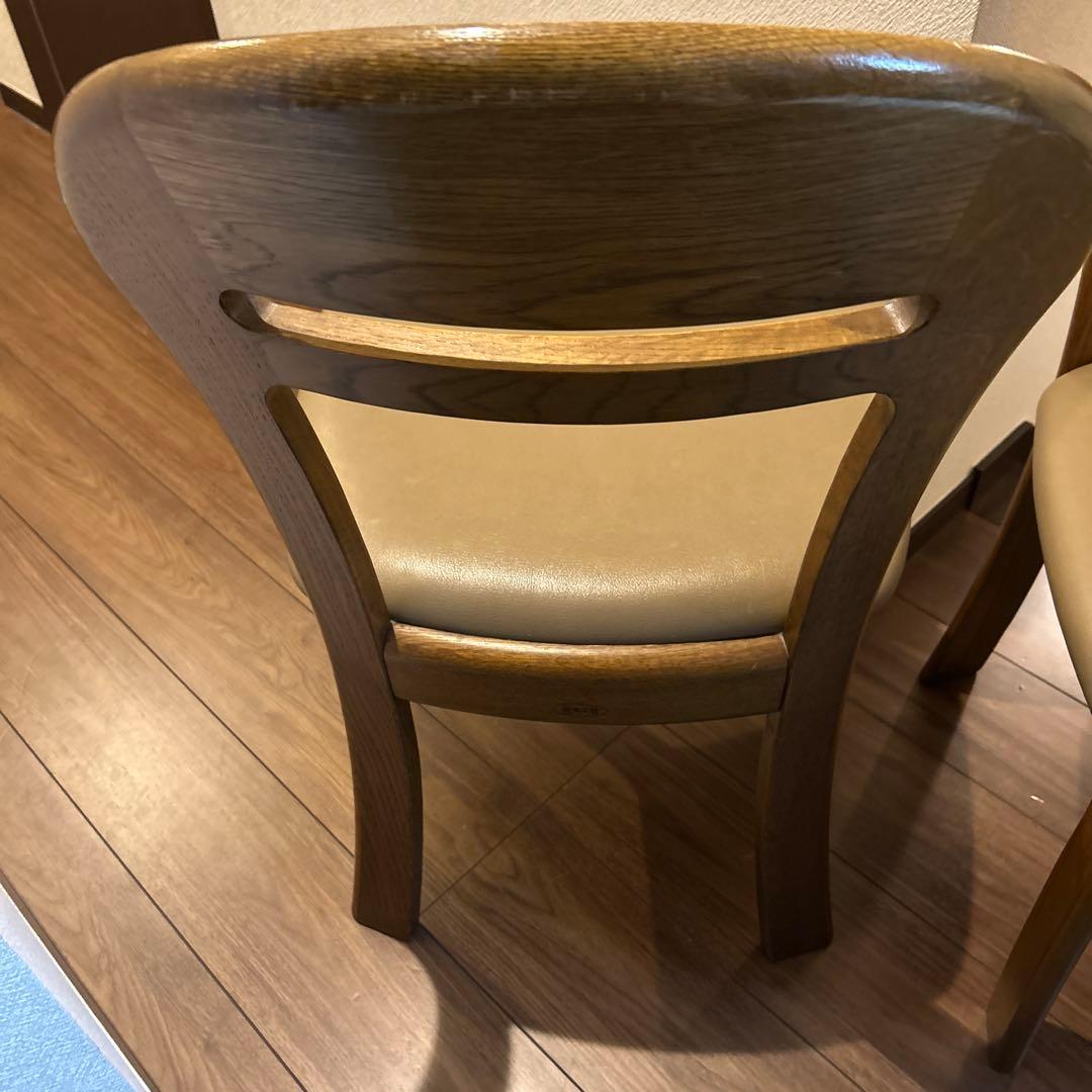 激レア　浜本工芸 2脚　ダイニングチェア 昭和レトロ 皇室御用達 老舗家具