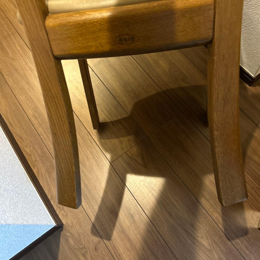 激レア　浜本工芸 2脚　ダイニングチェア 昭和レトロ 皇室御用達 老舗家具