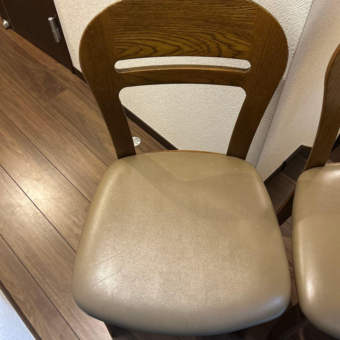 激レア　浜本工芸 2脚　ダイニングチェア 昭和レトロ 皇室御用達 老舗家具