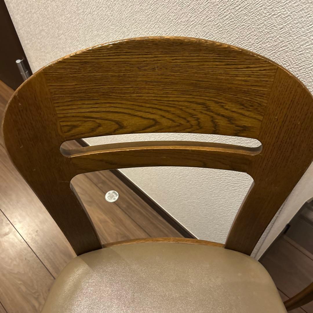 激レア　浜本工芸 2脚　ダイニングチェア 昭和レトロ 皇室御用達 老舗家具