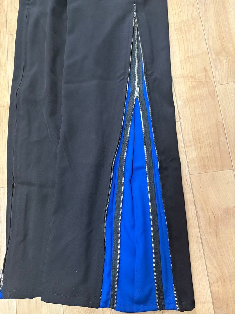 ダブルジップレイヤードラインパンツ