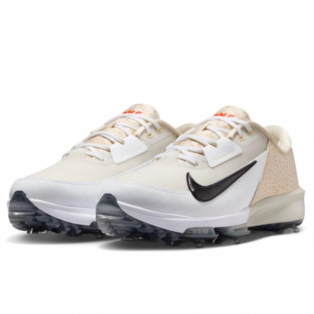 ナイキ 27.5 インフィニティツアー レザー 白 ゴルフ シューズ スパイク