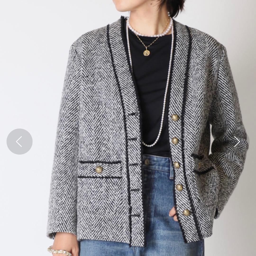 【Deuxieme Classe】TWEED カーディガンジャケット MONO