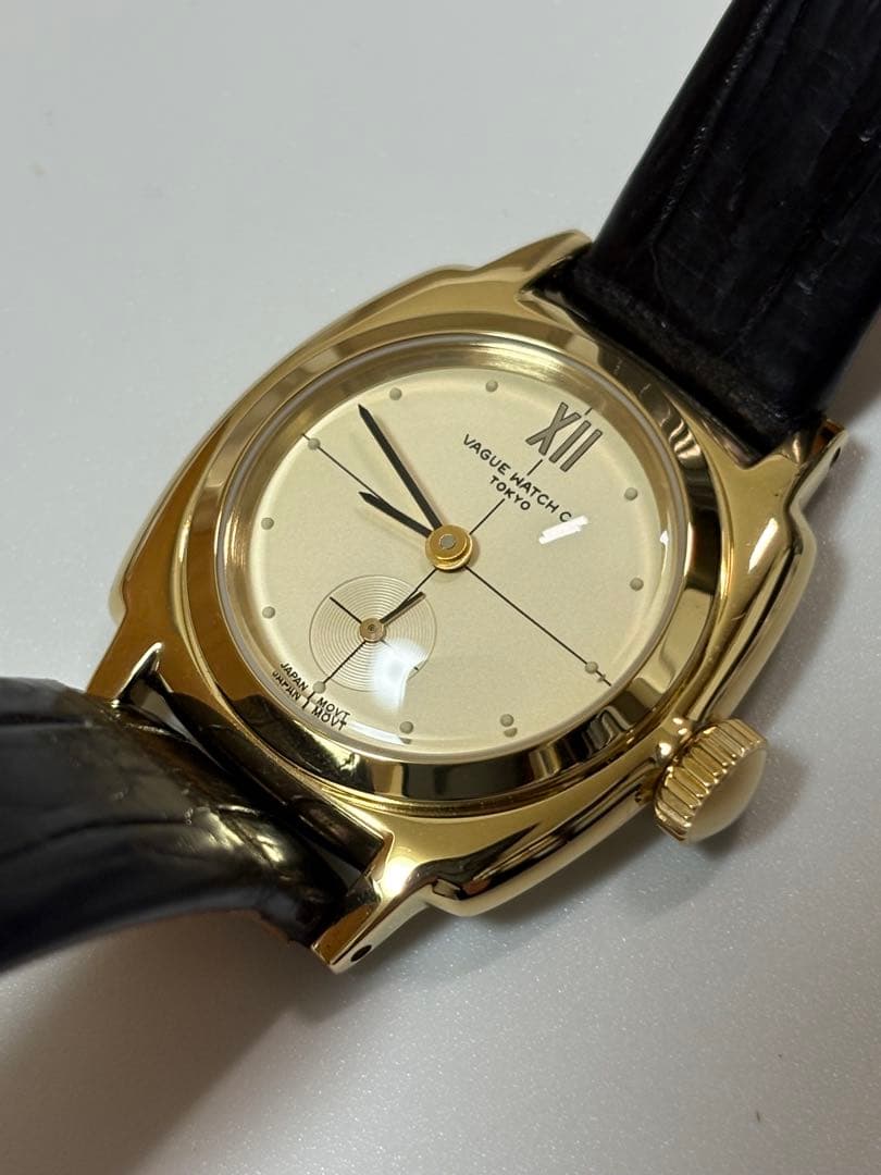 【美品】ヴァーグウォッチ Coussin 12 Extension ゴールド