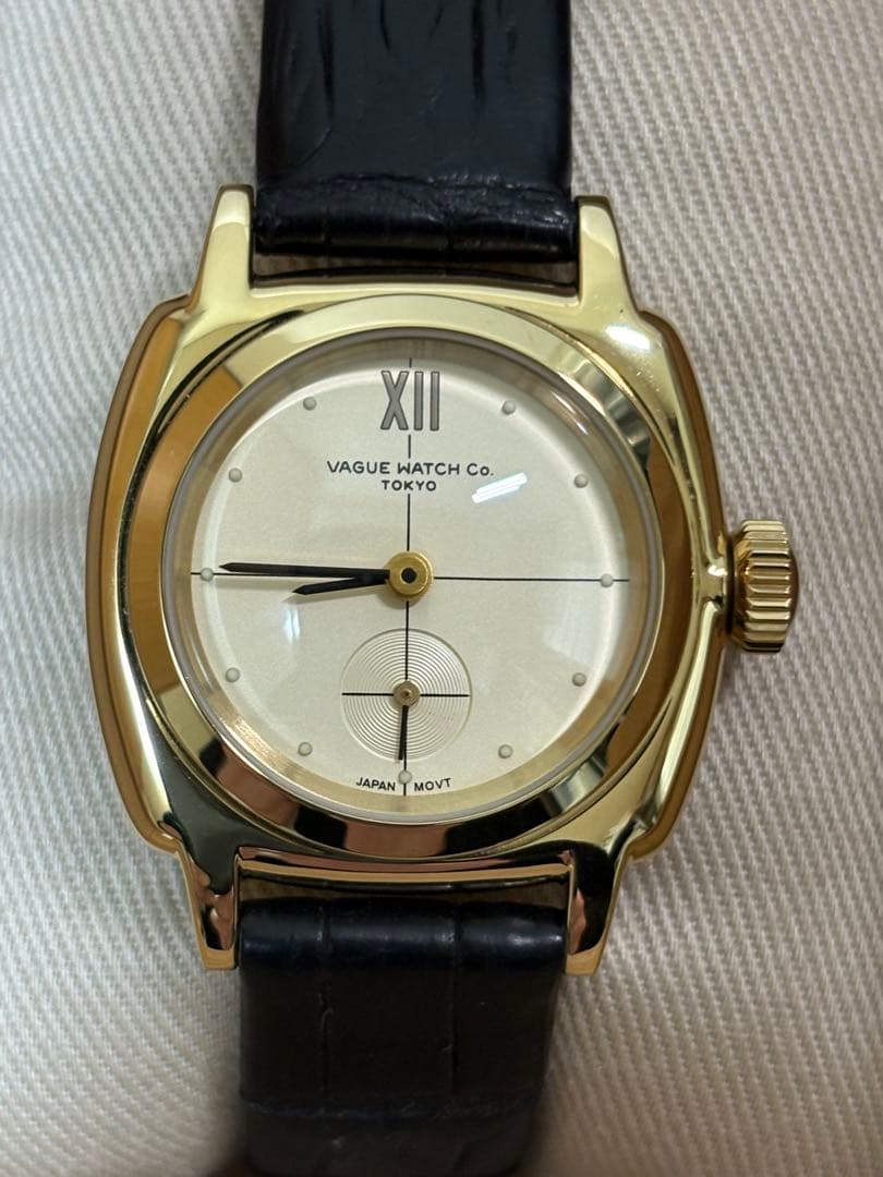 【美品】ヴァーグウォッチ Coussin 12 Extension ゴールド