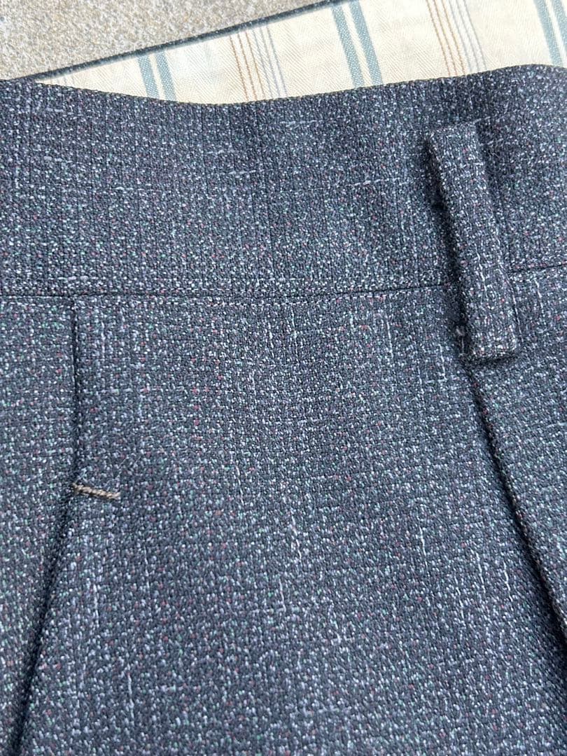 50s スラックス 検　絣　ネップ　ギャバジンスラックス