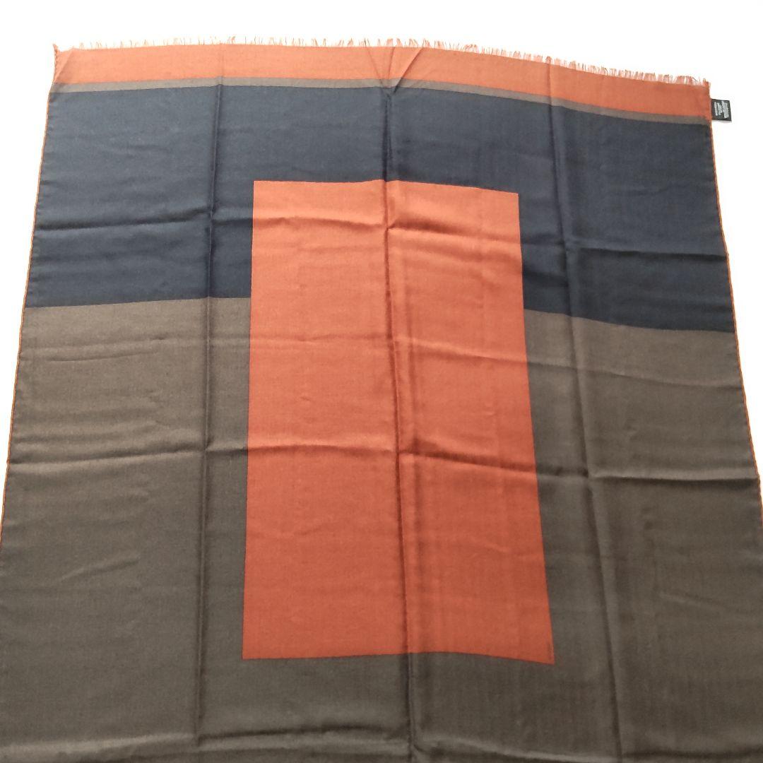 美品 21AW エルメス カシミヤ シルク Hパッサン 大判 ストール 男女兼用
