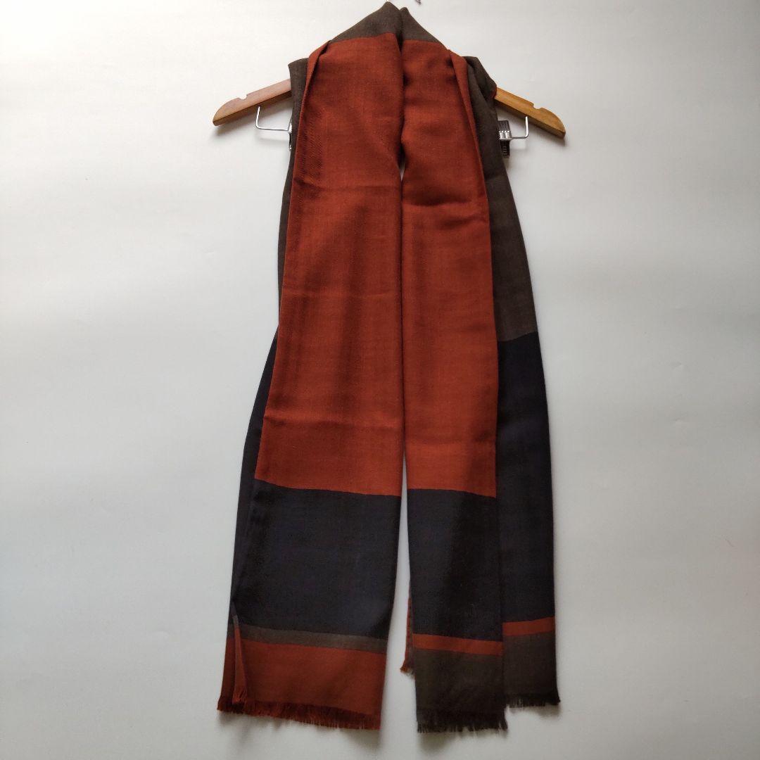 美品 21AW エルメス カシミヤ シルク Hパッサン 大判 ストール 男女兼用