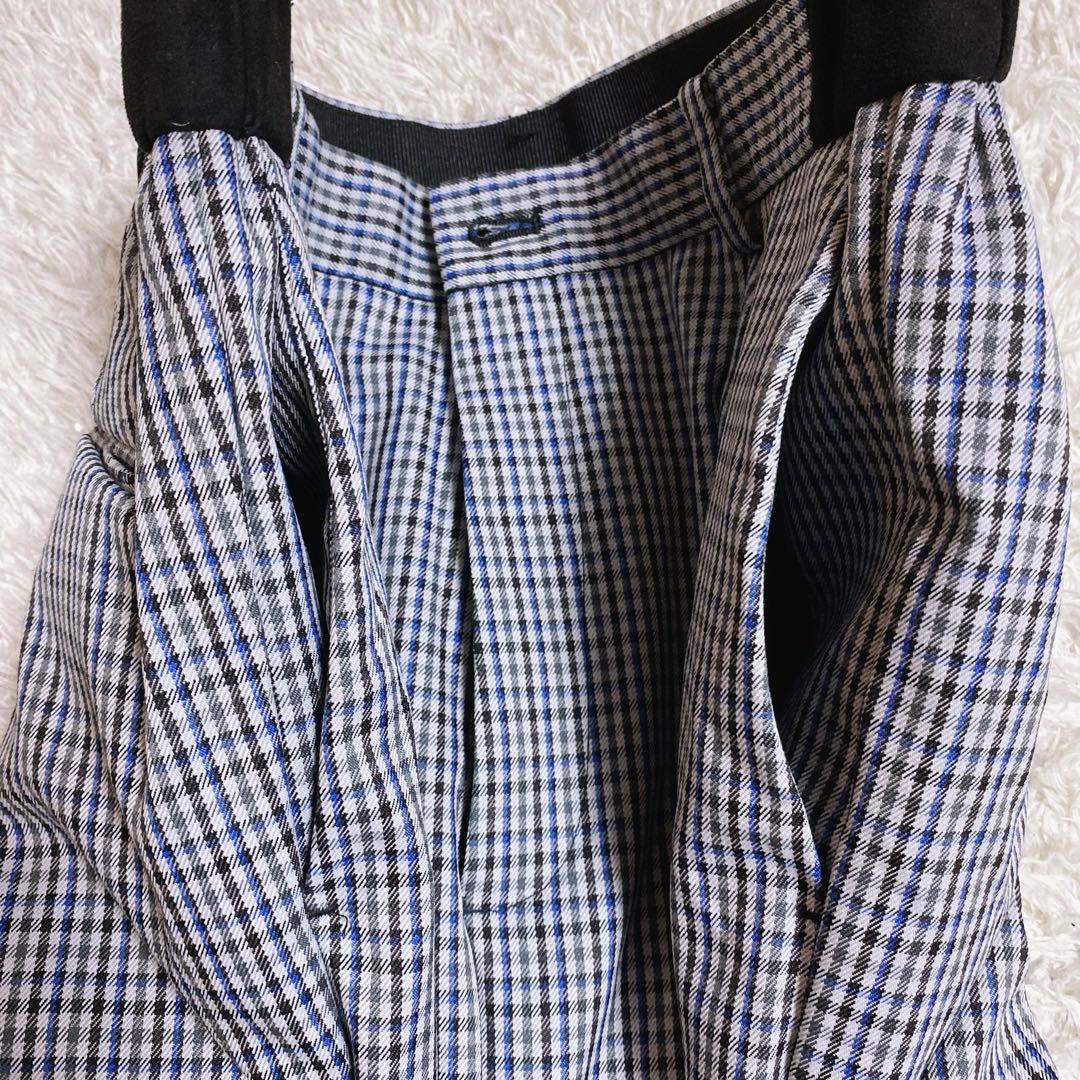 UNITED TOKYO ストレッチチェックノーカラージャケットセットアップ