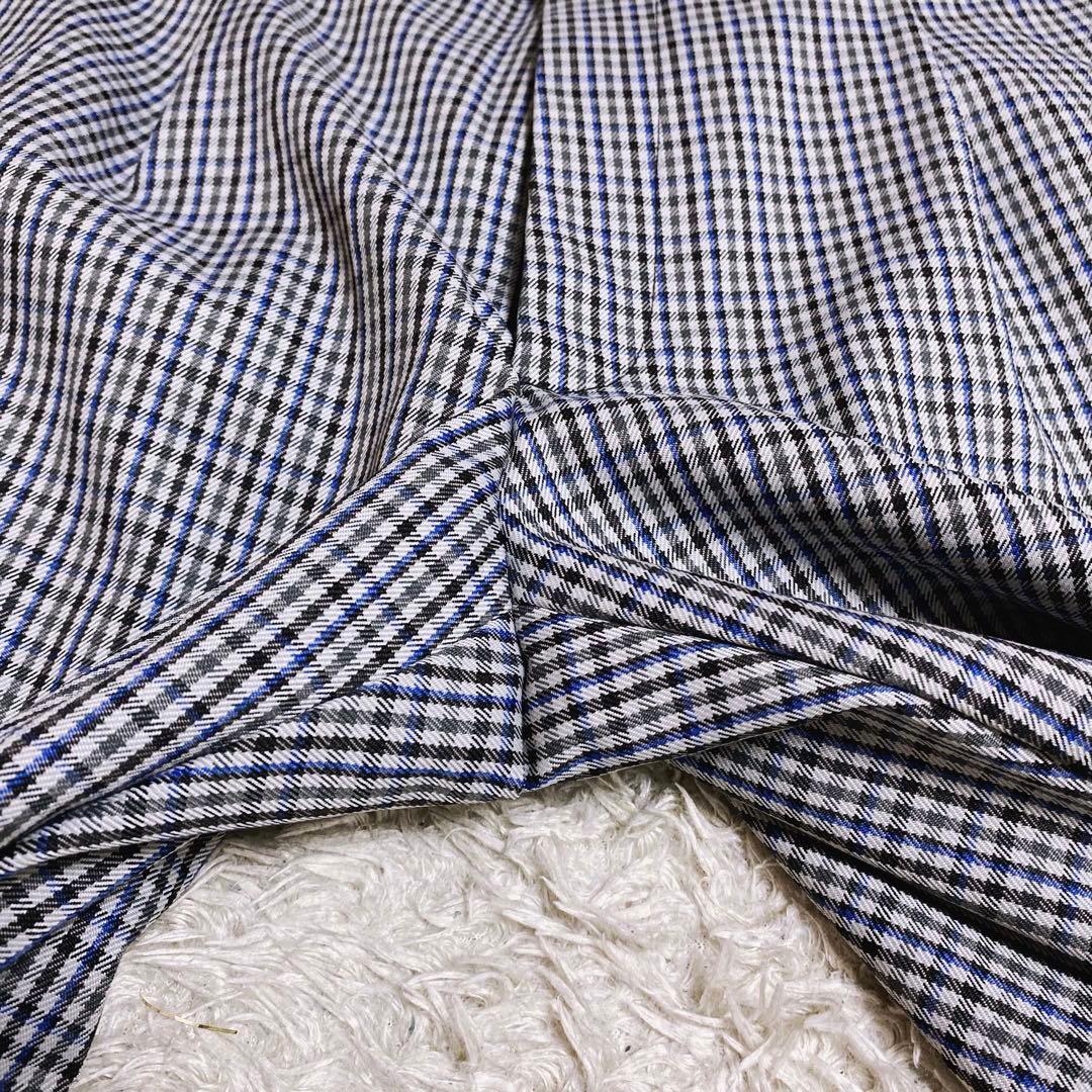 UNITED TOKYO ストレッチチェックノーカラージャケットセットアップ