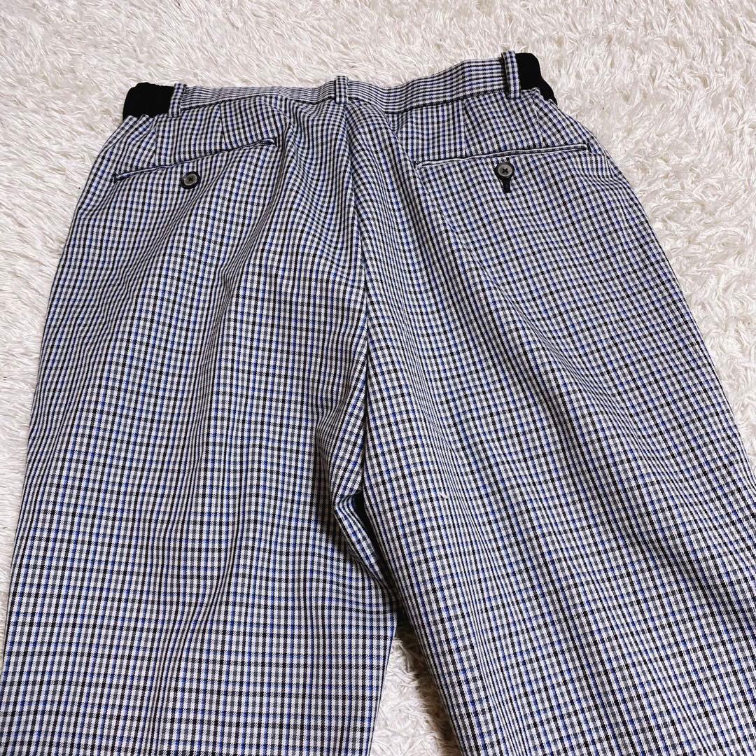 UNITED TOKYO ストレッチチェックノーカラージャケットセットアップ