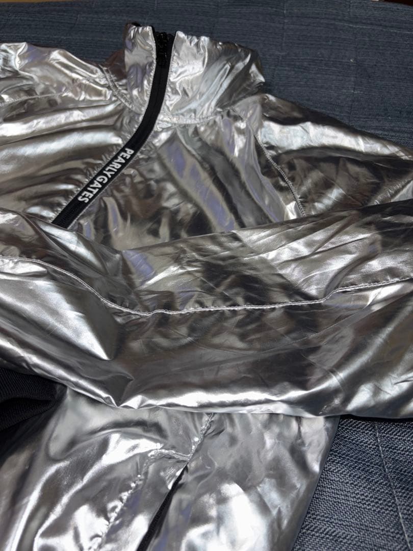 （超美品）パーリーゲイツ、プラチナシルバー、ジップジャケット、ブルゾン、サイズ4