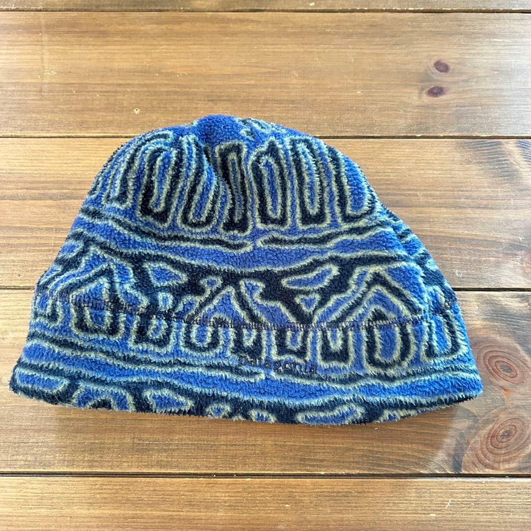 パタゴニア 90年代 フリース キャップ 総柄