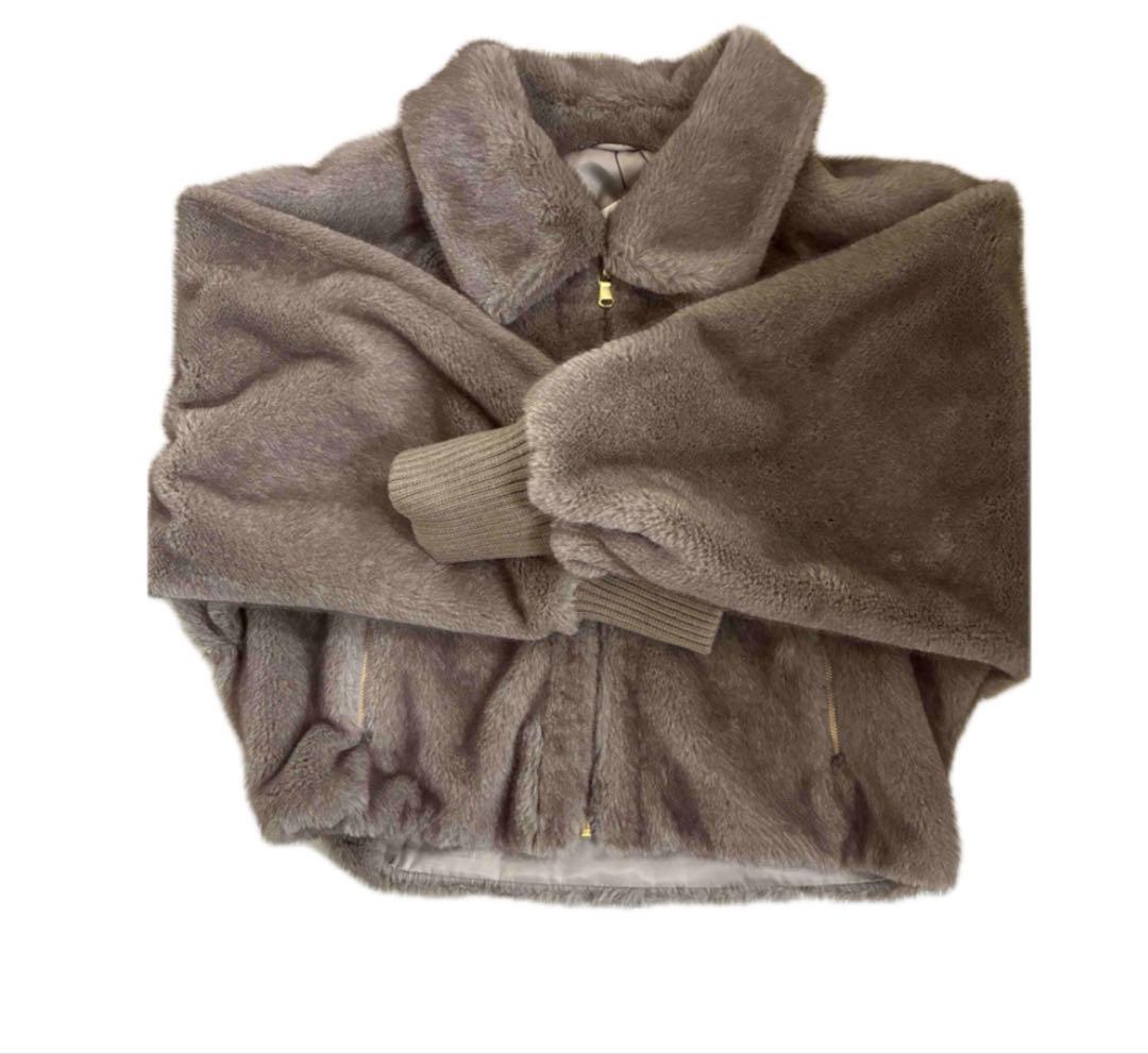 新品未使用アルアバイルフェイクミンクファーブルゾンファージャケット