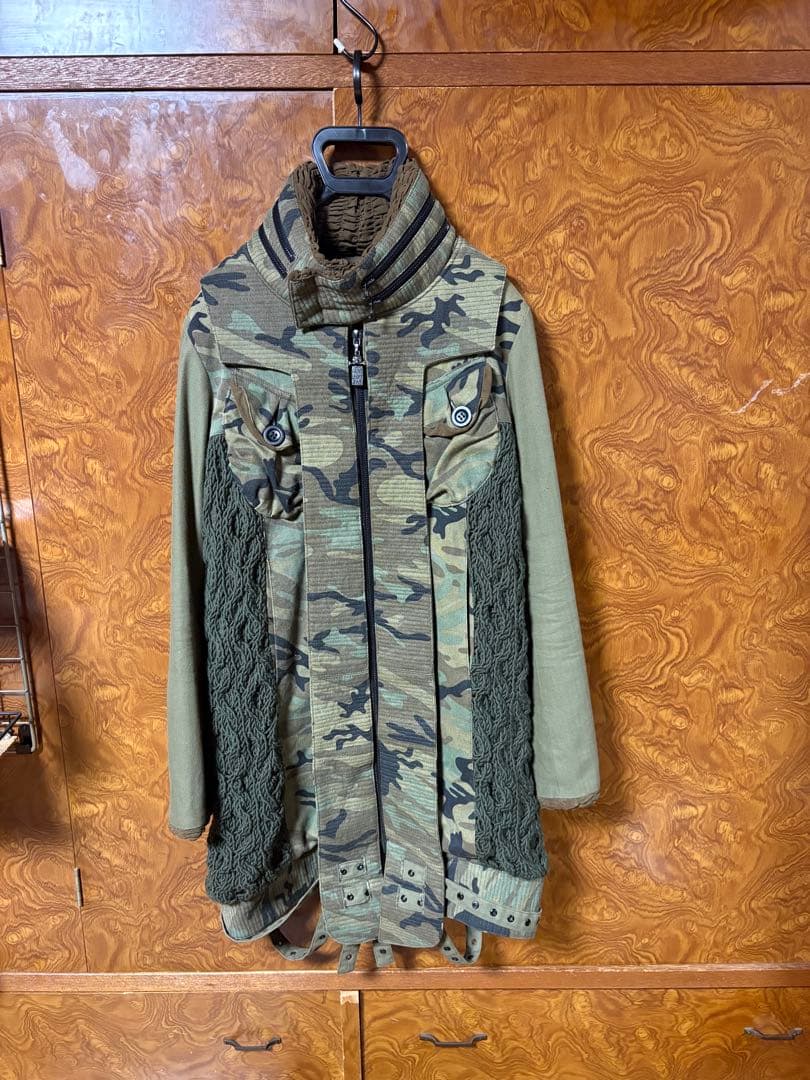 ダイアモンドドッグス迷彩ウールコートdiamond dogs サイズXS