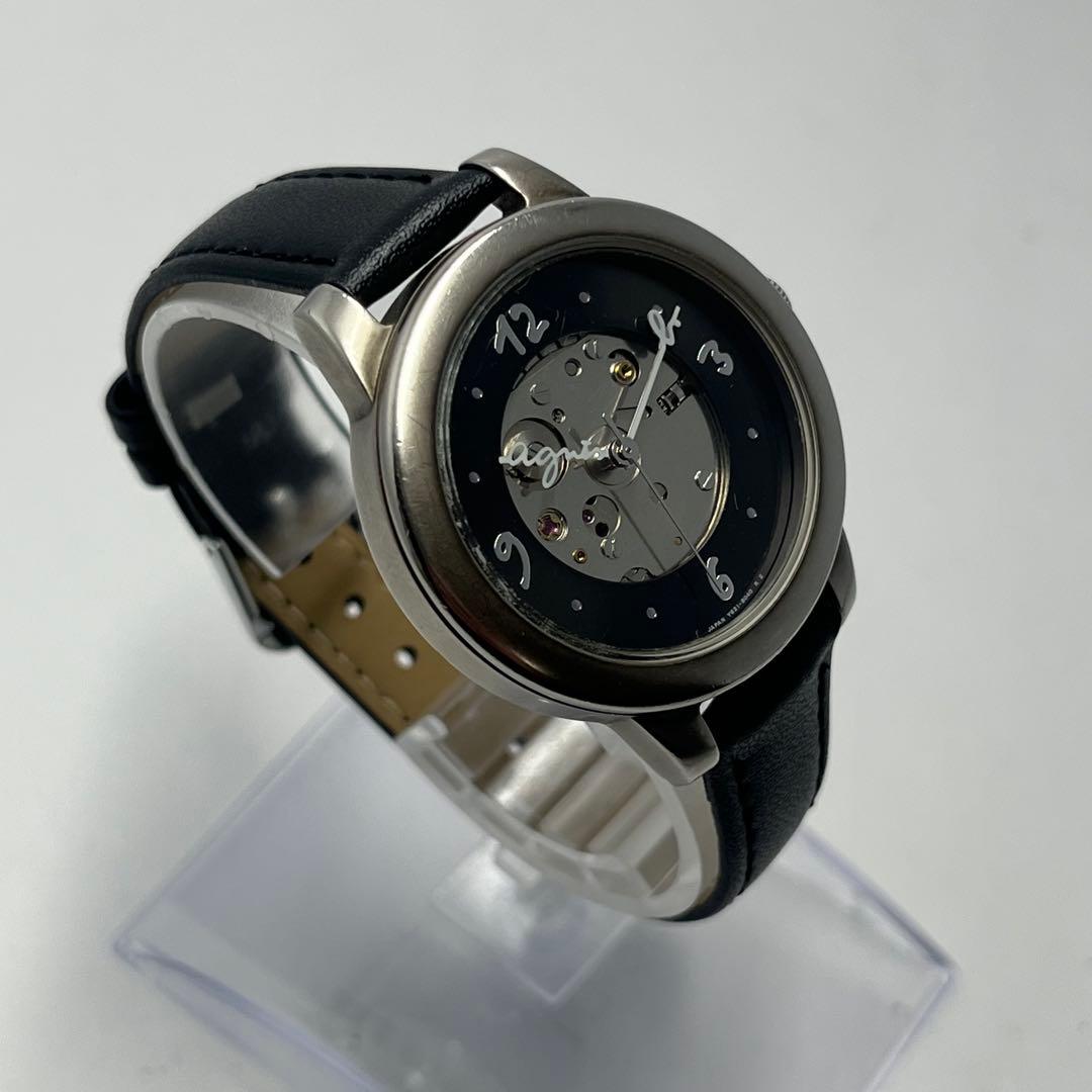 希少 アニエスベー 自動巻き スケルトン V621-8030 裏スケ