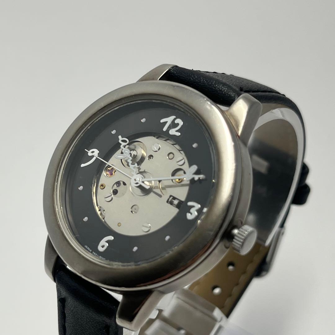 希少 アニエスベー 自動巻き スケルトン V621-8030 裏スケ