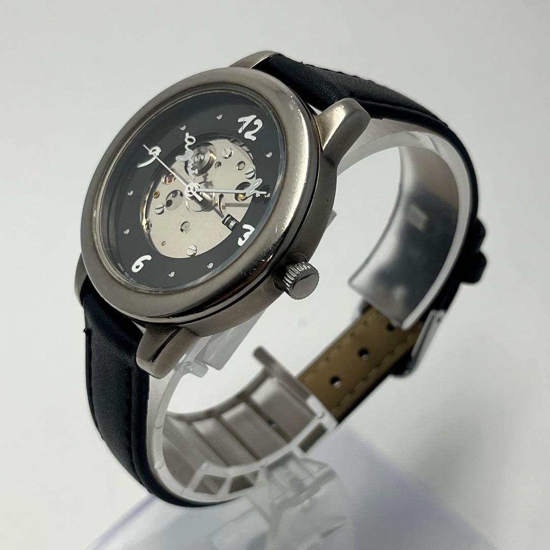 希少 アニエスベー 自動巻き スケルトン V621-8030 裏スケ