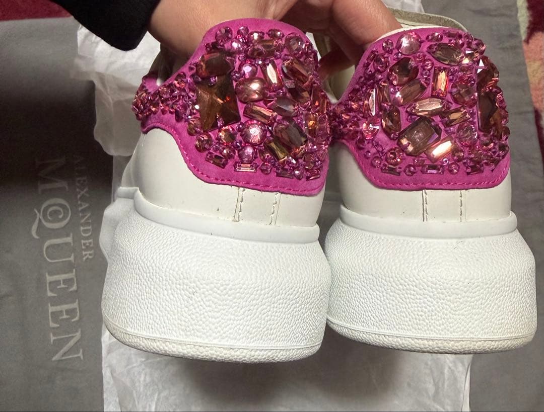 Alexander McQueen 正規品 ビジュー スニーカー ピンク36美品